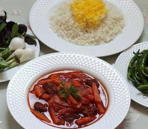 طرز تهیه خورشت هویج غذایی بی نظیر از شهر تبریز